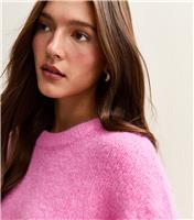 Women's Pink Crew Neck Cropped Jumper Sunshine Soul New Look