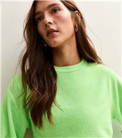 Women's Light Green Crew Neck Jumper Sunshine Soul New Look