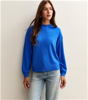 Women's Bright Blue Crew Neck Jumper Sunshine Soul New Look