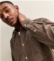 Men's Mens Brown Cord Shirt Only and Sons New Look