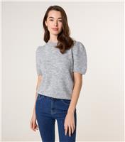 Women's Grey Round Neck Jumper Blue Vanilla New Look