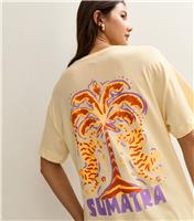 Women's Yellow Sumatra Oversized T-shirt New Look
