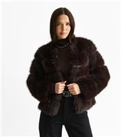 Women's Faux Fur Jacket Gini London New Look