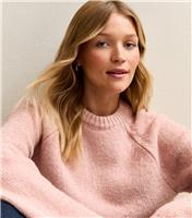 Women's Light Pink Wide Sleeve Raglan Jumper New Look