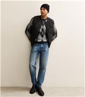 Men's Black Regular Quilted Patch Pocket Gilet New Look