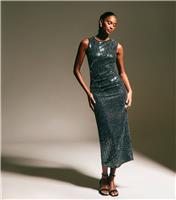 Women's Silver Sequin Embellished Midi Dress New Look