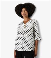 Women's Polka Dot Blouse Apricot New Look