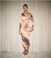 Women's Pink and Grey Mesh Marble Print Midi Dress New Look