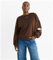 Women's Brown Lightweight Sweatshirt Gini London New Look