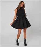 Women's Black Shirred Mini Dress Urban Bliss New Look