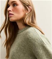 Women's Light Khaki Heavyweight Chunky Oversized Jumper New Look