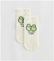 Cream Avocado Trainer Socks New Look