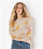 Women's Stone Constellation Jumper Apricot New Look