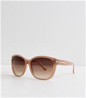 Mink Round Sunglasses New Look