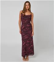 Women's Pink Cowl Neck Corset Maxi Dress Urban Bliss New Look