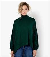 Women's Dark Green Soft Touch Jumper Apricot New Look
