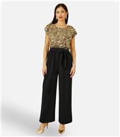Women's Gold 2 in 1 Jumpsuit Yumi New Look