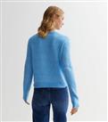 JDY Blue Crew Neck Jumper New Look