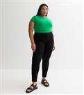 Curves Green Short Sleeve Bodysuit New Look