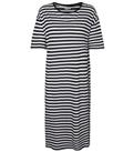 Noisy May Curves Black Stripe Jersey Midi Dress New Look