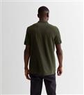 Men's Farah Khaki Embroidered Logo Short Sleeve Polo Shirt New Look