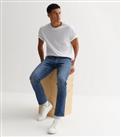 Men's Jack & Jones Blue Mid Wash Slim Fit Jeans New Look