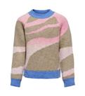 KIDS ONLY Light Brown Abstract Crew Jumper New Look