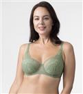 Dorina Curves Light Green Floral Lace Underwired Bra New Look