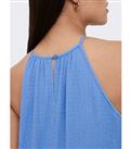 JDY Blue Halter Midaxi Dress New Look