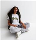 Girls White Cotton Brooklyn Heights Logo T-Shirt New Look
