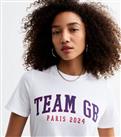 White Team GB 2024 Olympics Cotton T-Shirt New Look
