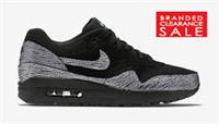 BNIB New women Nike Air Max 1 Premium Black Metallic Silver Tale of Two size 5uk