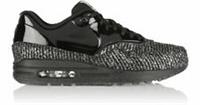 BNIB New Women Nike Air Max 1 VT Black Metallic Silver QS Wool Size 6 UK