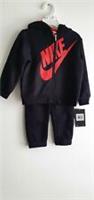 NIKE BABY TRACKSUIT BLACK/RED SIZE 24 MONTHS UNISEX
