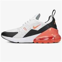 Unisex Kids Nike Air Max 270 Trainers 943345 107 White/Orange Size UK 6 EU 39_40