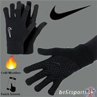 NIKE GRIP GLOVES KIDS BLACK FOOTBALL JUNIOR YOUTHS WINTER SPORTS TOUCH SCREEN
