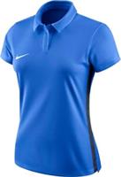 NIKE ACADEMY POLO T-SHIRT Dri Fit Womens Short Sleeve Top Royal Blue UK 12 M - M Regular