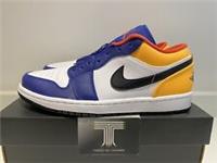 Nike Air Jordan 1 Low Royal Yellow ~ 553558 123 ~ Uk Size 7 ~ Euro 41