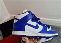 Nike Dunk High Retro QS White/Varsity Royal Kentucky 2016 Blue UK 8 US9 *RARE*