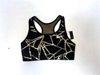 Nike Dri Fit Sport Training Bra Girl's Reversible in Black / Gold DM2355-010 (SB