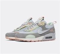 Womens Nike Air Max 90 Futura Trainers DM9922 001 Grey/Blue Size UK 3.5 to 7