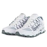Mens Nike Real 8 Mesh Trainers 621716 105 White/Grey Size UK 8 EU 42.5