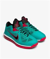 Mens Nike Lebron IX Low Trainers DQ6400 300 Green/Red Size UK 6_7_7.5