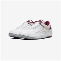NIKE Air Jordan 2 Retro Low White Cherrywood Red Uk Size 8.5