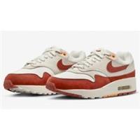 Nike Air Max 1 LX Womens Trainer Sail/Rugged Orange FD2370 100 Size Uk 10 to 12