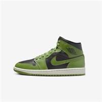 Nike Air Jordan 1 Mid Trainers BQ6472 031 Green/Black Size UK 3.5_4.5 EU 36.5_38