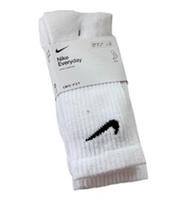 Nike Everyday Cotton Cusioned Crew Socks White 3 Pack Size UK 5-8