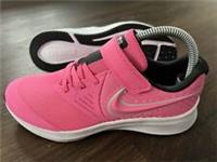 ADIDAS Star Runner Childrens Nylon Running Trainers, Pink/White - Size 2.5