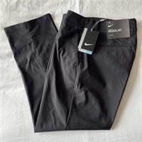 Nike Golf Trousers Womens Dri-Fit UK Sz 6 Black Straight Leg Pockets Ankle Pants - 6 Regular