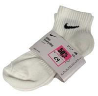 Nike Everyday Crew Socks White X2 Pack Womens UK 2-5 New